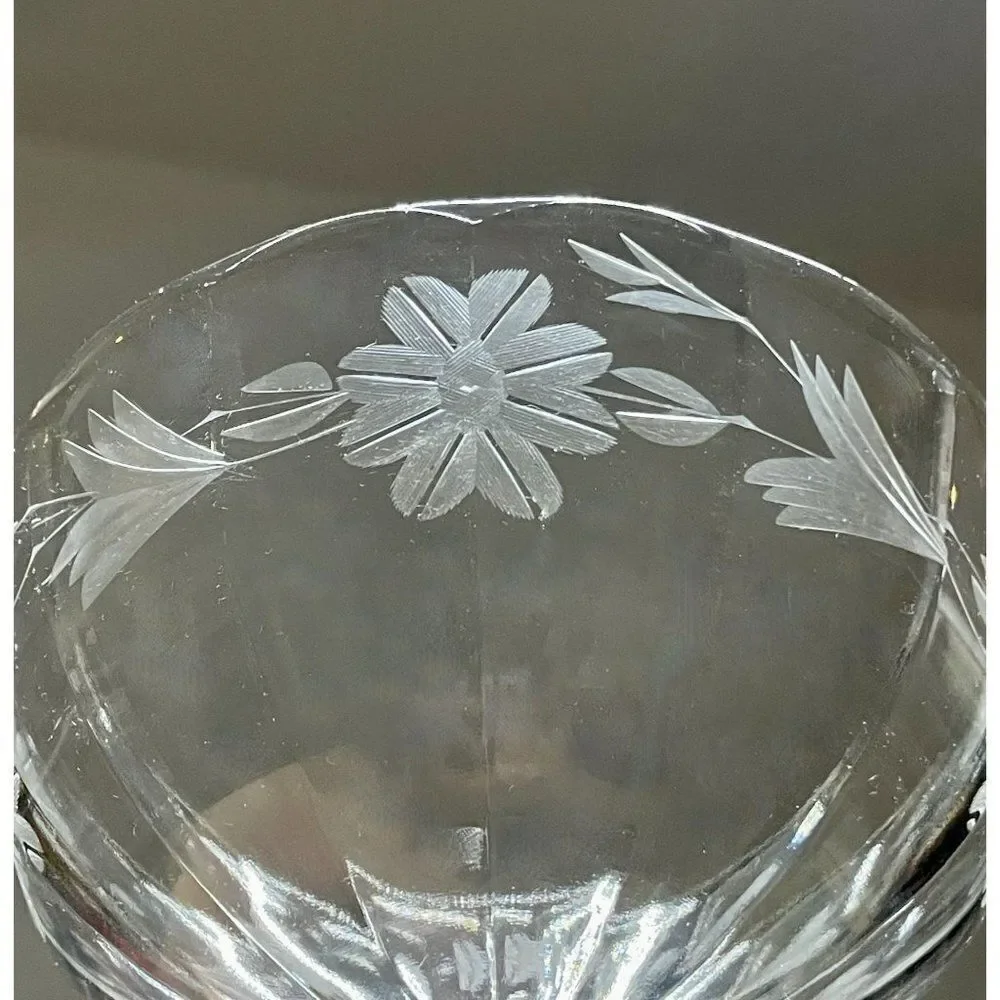 Vintage etched clear